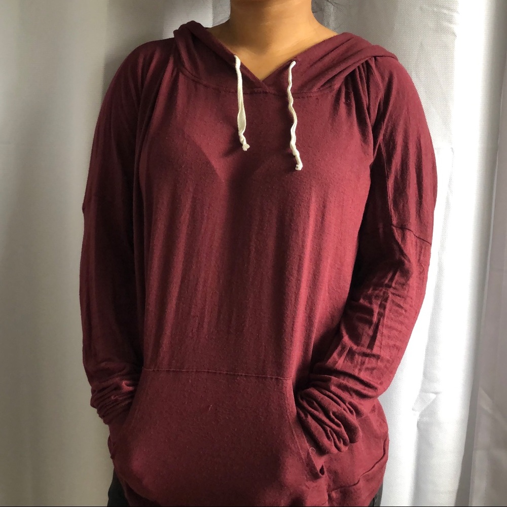 Maroon Brandy Melville Thin Sweatshirt